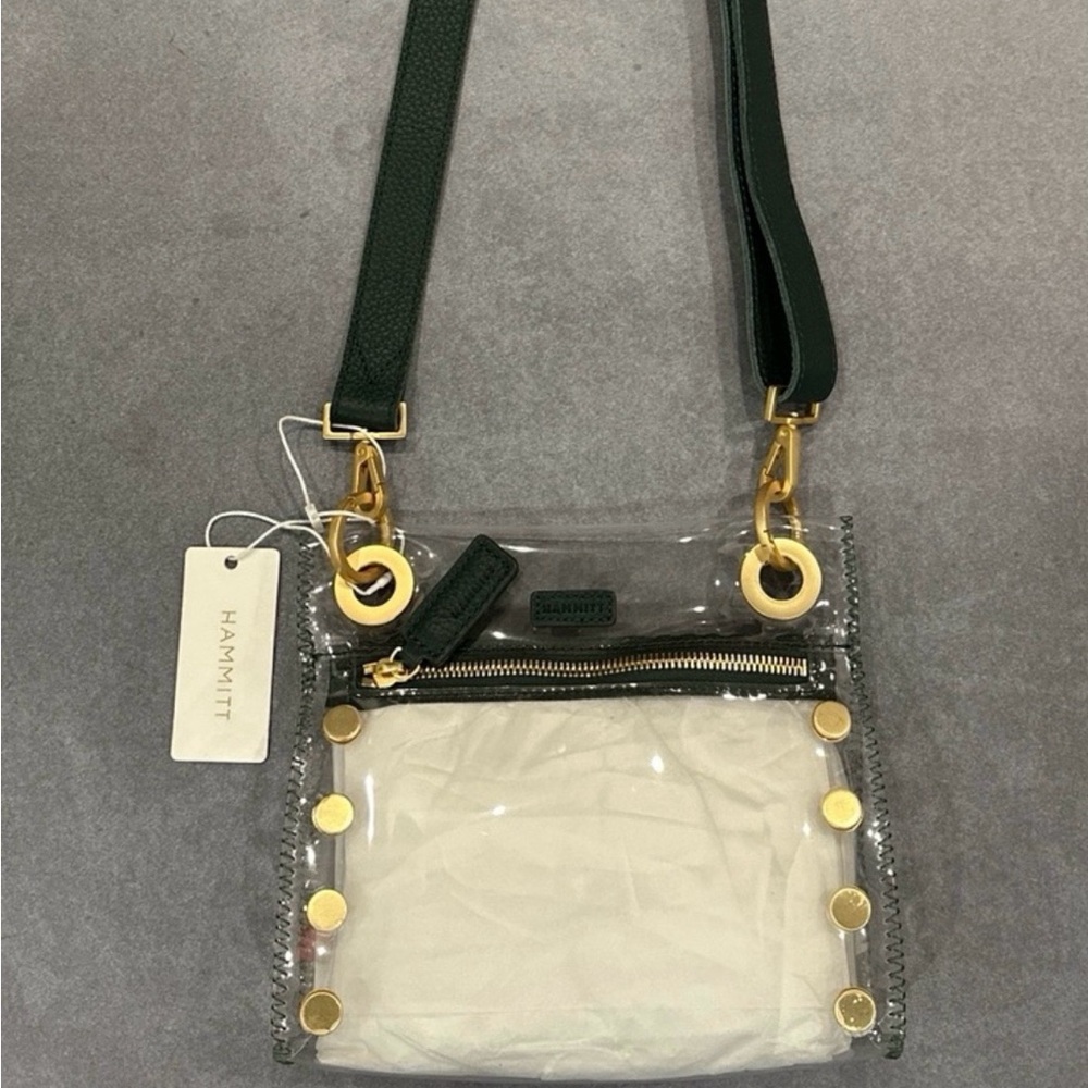 Hammitt Tony Clear crossbody bag Grove Green NWT